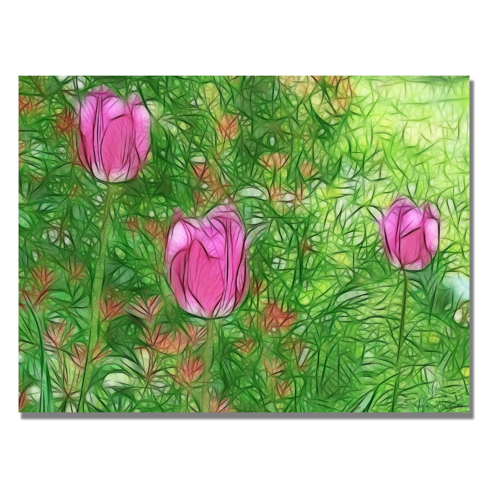 Trademark Art "Tulips" Canvas Art by Kathie McCurdy