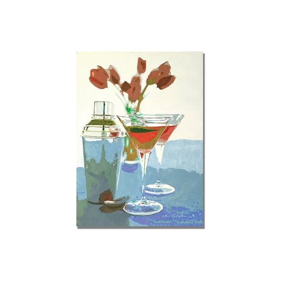 Trademark Art "Tulips and Martinis" Canvas Wall Art by David Lloyd Glover