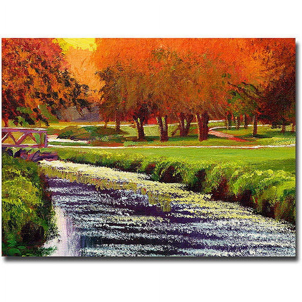 Trademark Art "Twilight Golf II" Canvas Wall Art by David Lloyd Glover
