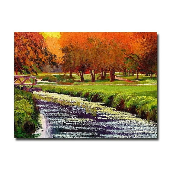 Trademark Art "Twilight Golf II" Canvas Wall Art by David Lloyd Glover