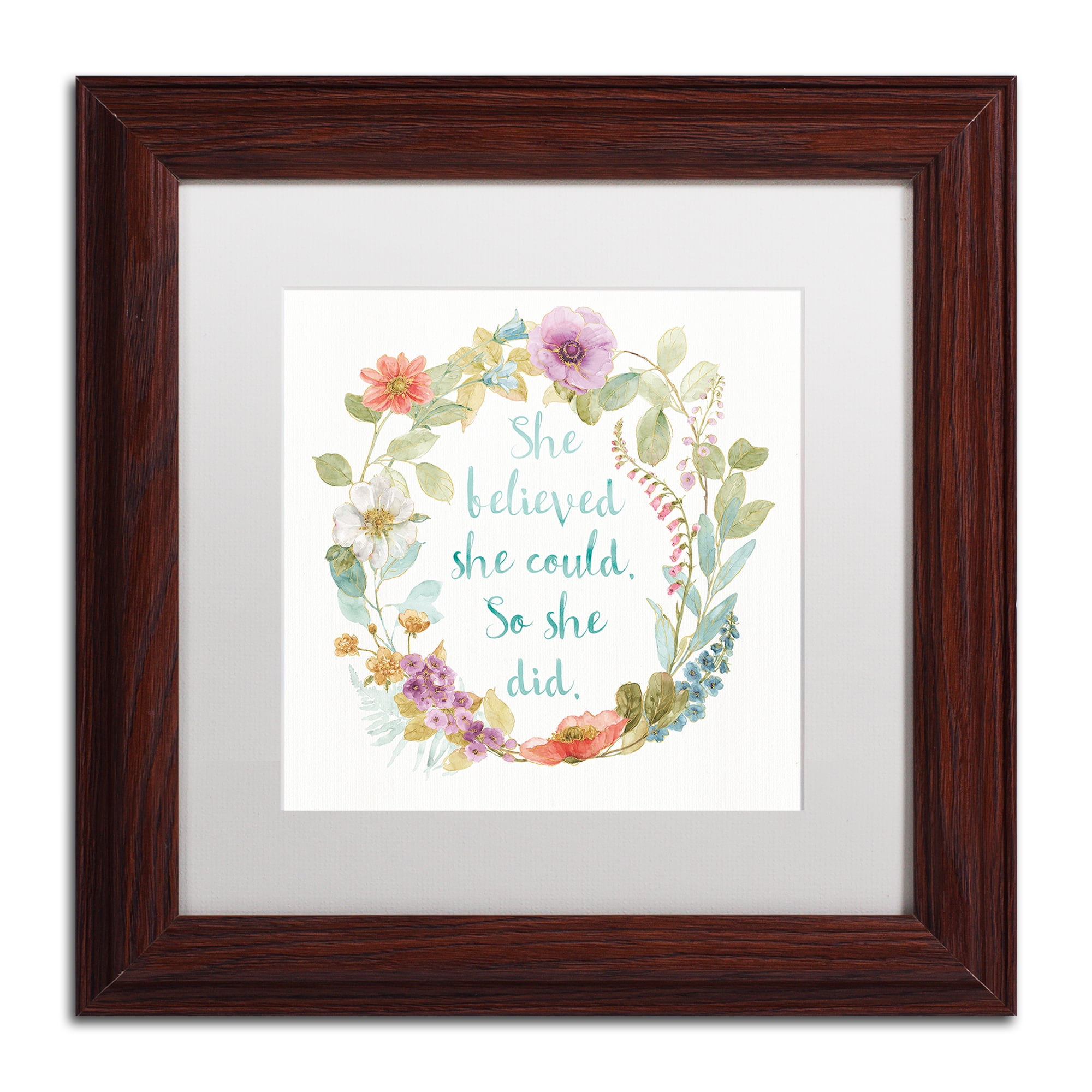 Trademark Art Typography Framed Art Print, by Lisa Audit
