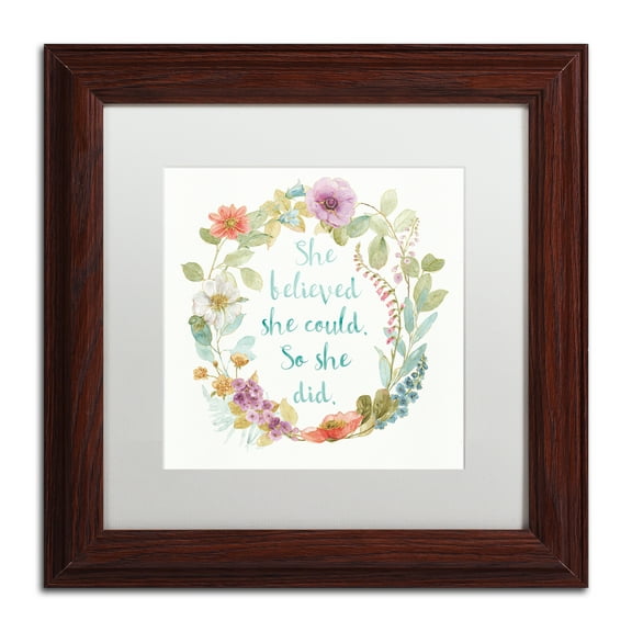 Trademark Art Typography Framed Art Print, by Lisa Audit