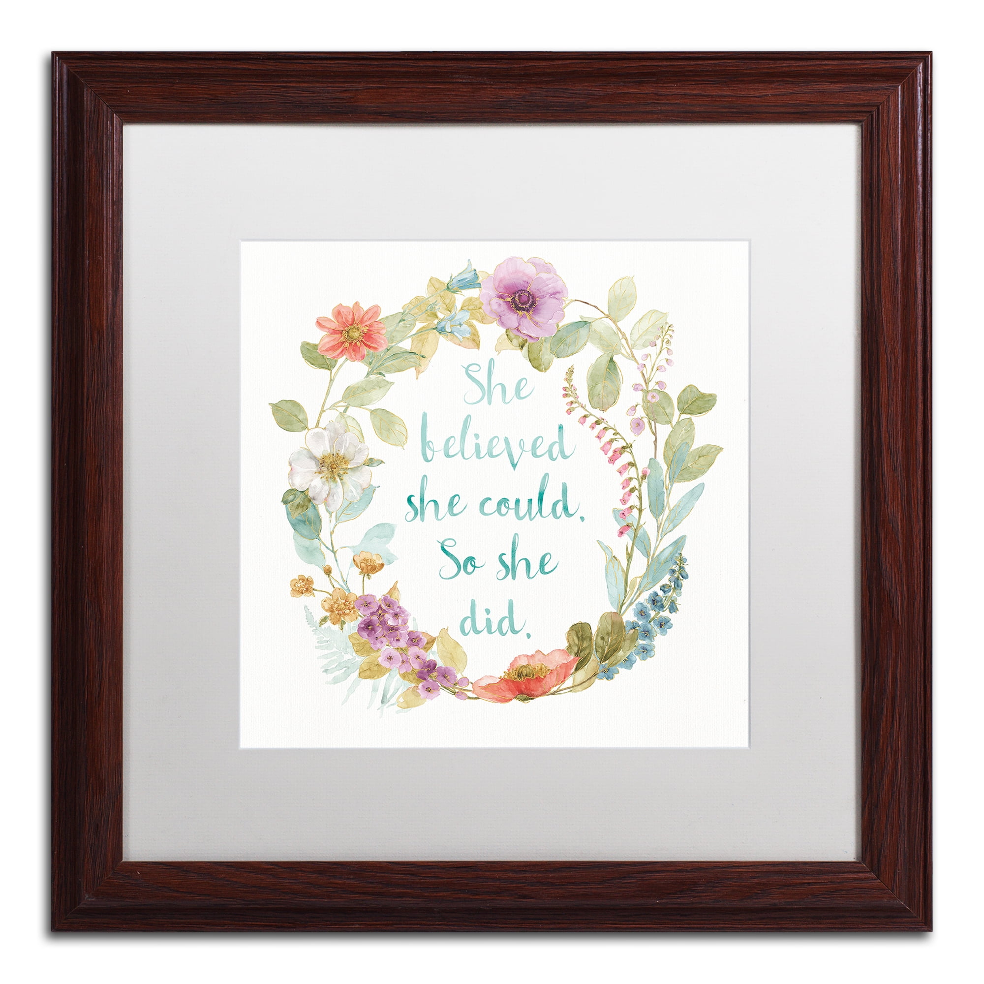 Trademark Art Typography Framed Art Print, by Lisa Audit