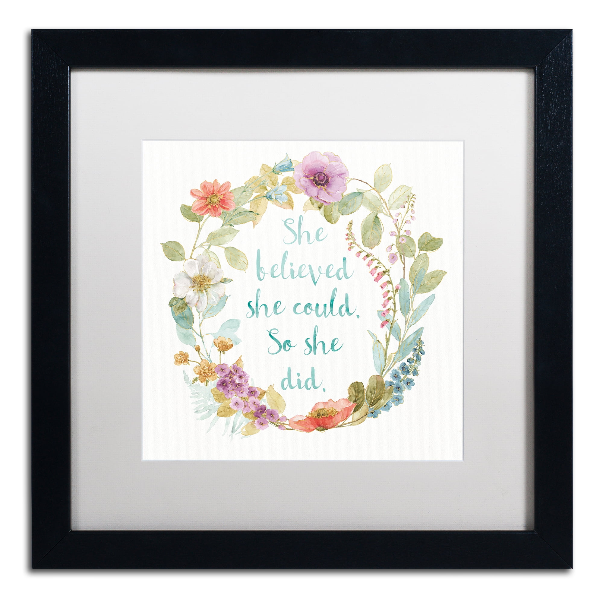 Trademark Art Typography Framed Art Print, by Lisa Audit