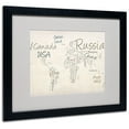 thumbnail image 1 of Trademark Art 'Typography World Map' Matted Framed Art by Michael Tompsett, 1 of 4