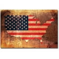 thumbnail image 1 of Trademark Art "US Flag Map" Canvas Wall Art by Michael Tompsett, 1 of 2