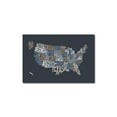 thumbnail image 1 of Trademark Art "United States Text Map III" Canvas Wall Art by Michael Tompsett, 1 of 1