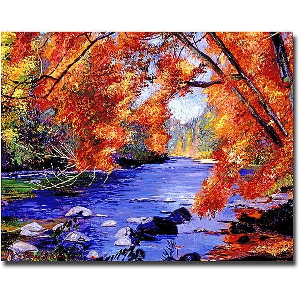 Trademark Art "Vermont River" Canvas Wall Art by David Lloyd Glover