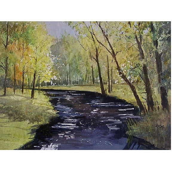 Trademark Art "View From the Covered Bridge" Canvas Art by Ryan Radke