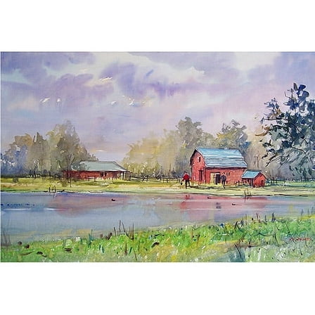 Trademark Art "View from the Millpond" Canvas Art by Ryan Radke