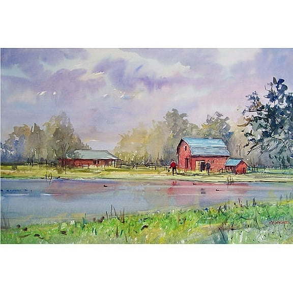 Trademark Art "View from the Millpond" Canvas Art by Ryan Radke