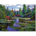 thumbnail image 1 of Trademark Art "Waterlily Lake Reflections" Canvas Wall Art by David Lloyd Glover, 1 of 1