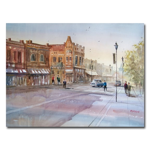 Trademark Art "Waupaca  Main Street" Canvas Art by Ryan Radke