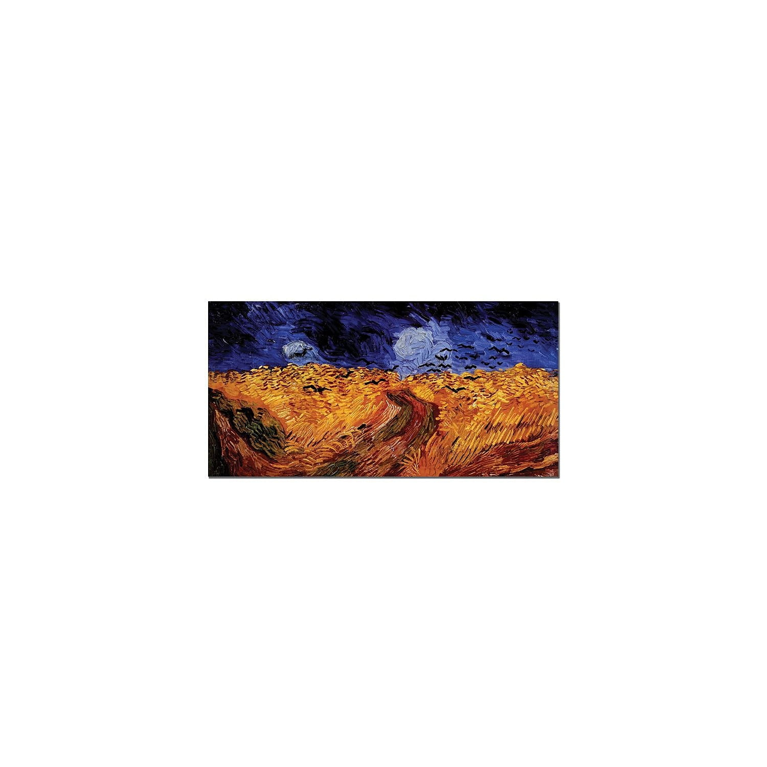 Trademark Art "Wheatfield with Crows" Canvas Art by Vincent van Gogh