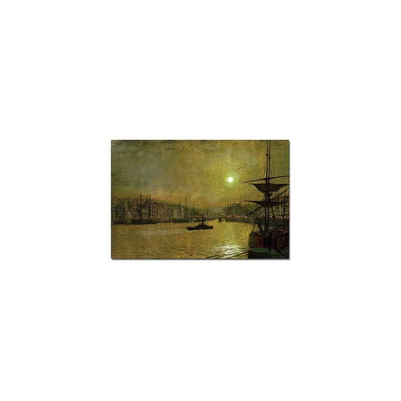 Trademark Fine Art John Grimshaw Whitby Canvas Wall Art - 16x24