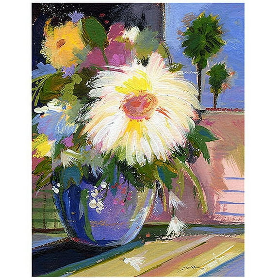 Trademark Art "White Splash" Canvas Art by Sheila Golden