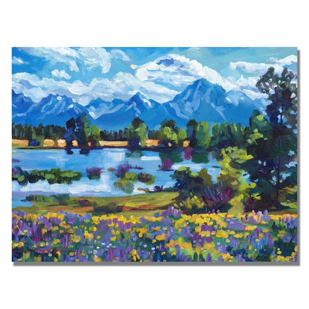 Trademark Art "Wildflower Valley" Canvas Wall Art by David Lloyd Glover