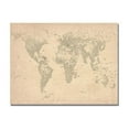 thumbnail image 1 of Trademark Art "World Map of Cities" Canvas Art by Michael Tompsett, 1 of 3