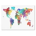 thumbnail image 1 of Trademark Art 'World Text Map' Canvas Art by Michael Tompsett, 1 of 2