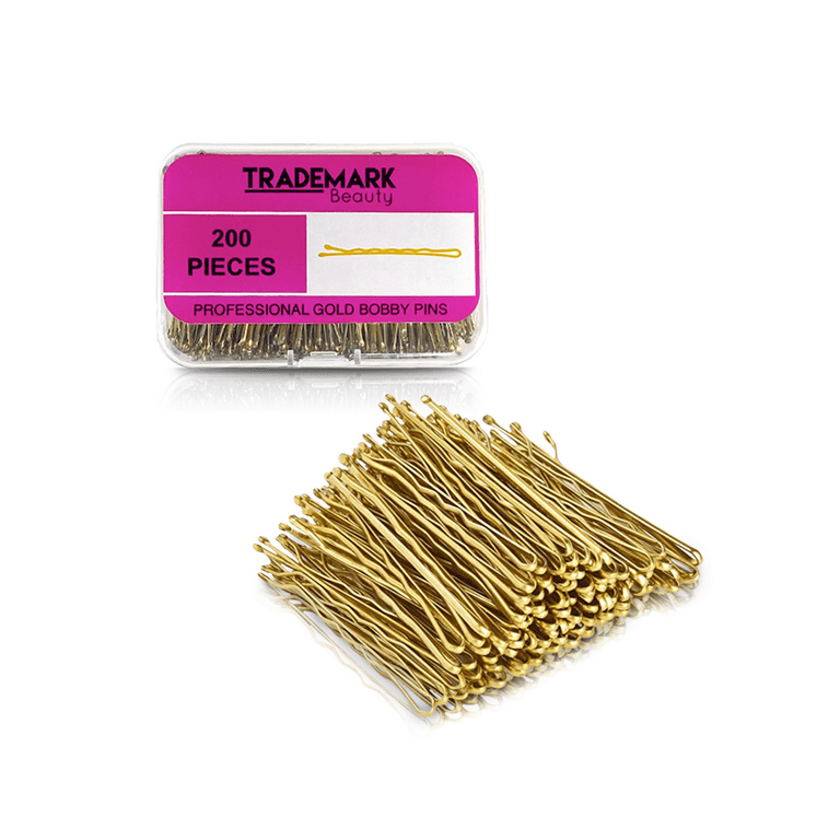 Trademark Beauty Pro Grip Bobby Pins Reusable Case for Girls and