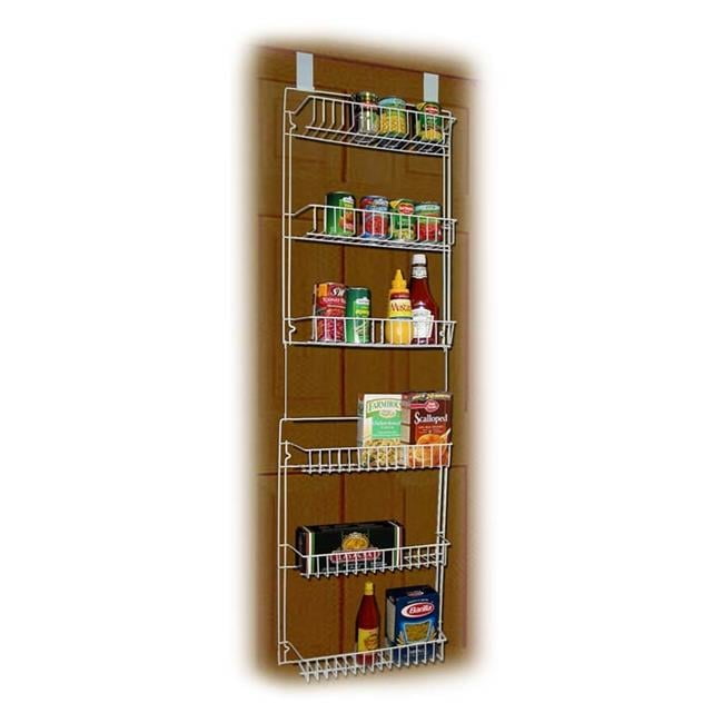 Trademark Commerce  5 Foot Overdoor Storage Basket Rack - 6 Shelves Hold