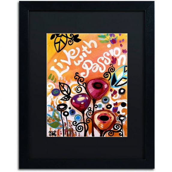 Trademark Fine Art "103" Canvas Art by Natasha Wescoat, Black Matte, Black Frame