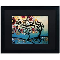 Trademark Fine Art "11" Canvas Art by Natasha Wescoat, Black Matte, Black Frame