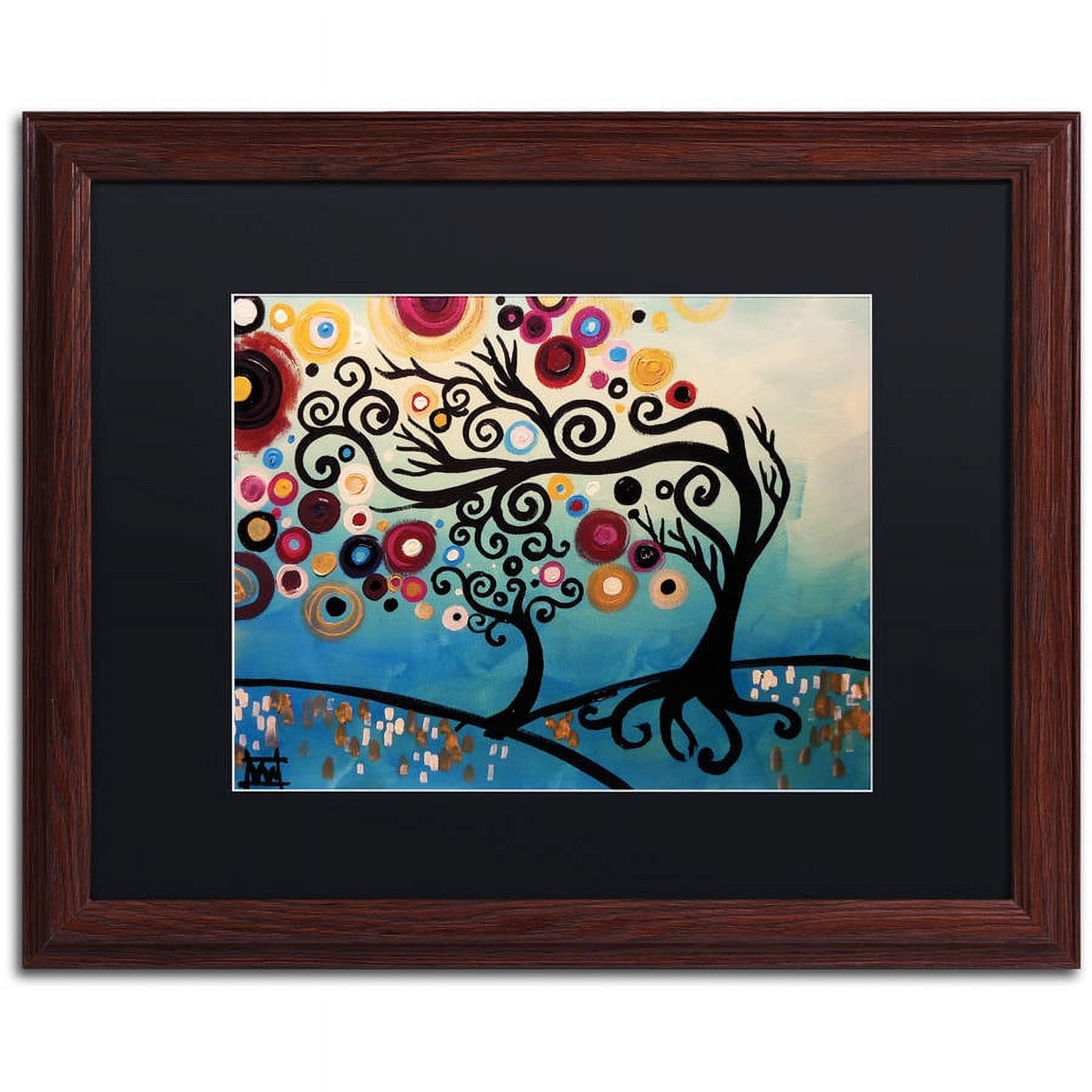 Trademark Fine Art "11" Canvas Art by Natasha Wescoat, Black Matte, Wood Frame