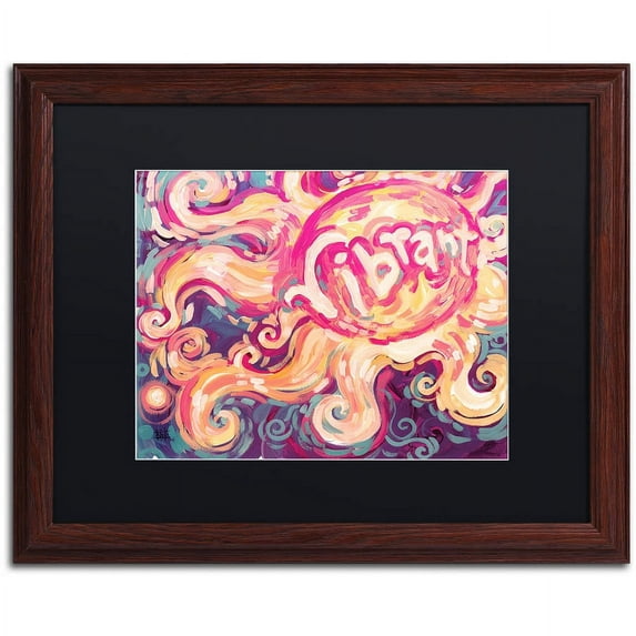 Trademark Fine Art "118" Canvas Art by Natasha Wescoat, Black Matte, Wood Frame