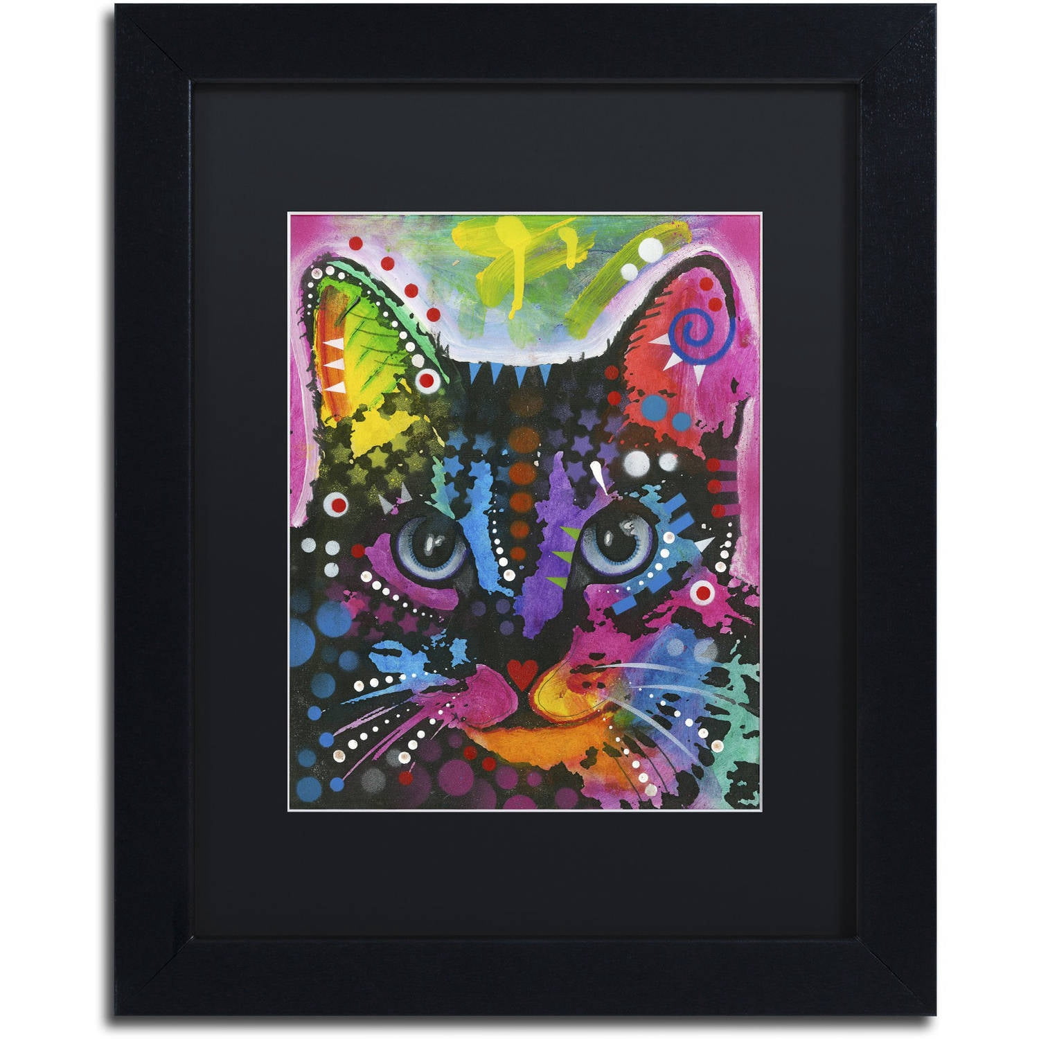Trademark Fine Art "12" Canvas Art by Dean Russo, Black Matte, Black Frame