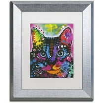 Trademark Fine Art "12" Canvas Art by Dean Russo, White Matte, Silver Frame