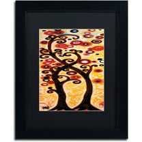 Trademark Fine Art "12" Canvas Art by Natasha Wescoat, Black Matte, Black Frame