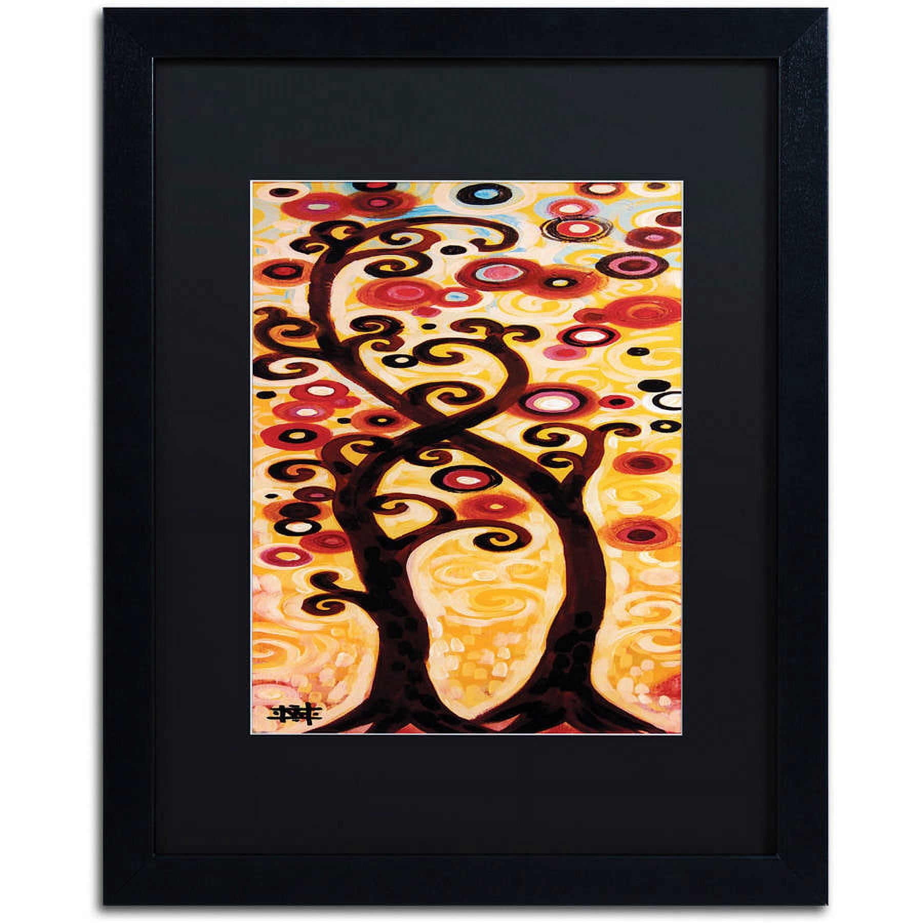 Trademark Fine Art "12" Canvas Art by Natasha Wescoat, Black Matte, Black Frame