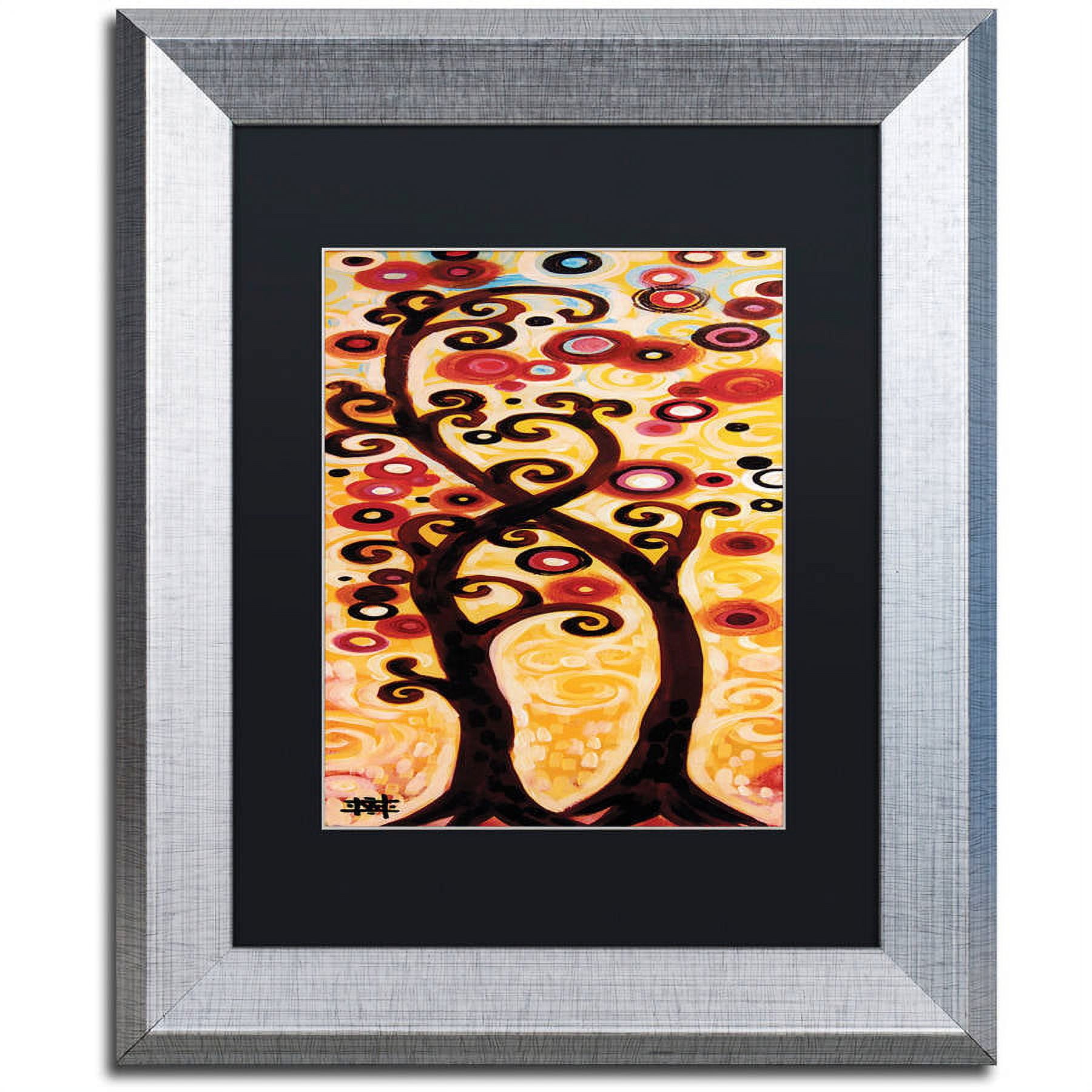 Trademark Fine Art "12" Canvas Art by Natasha Wescoat, Black Matte, Silver Frame