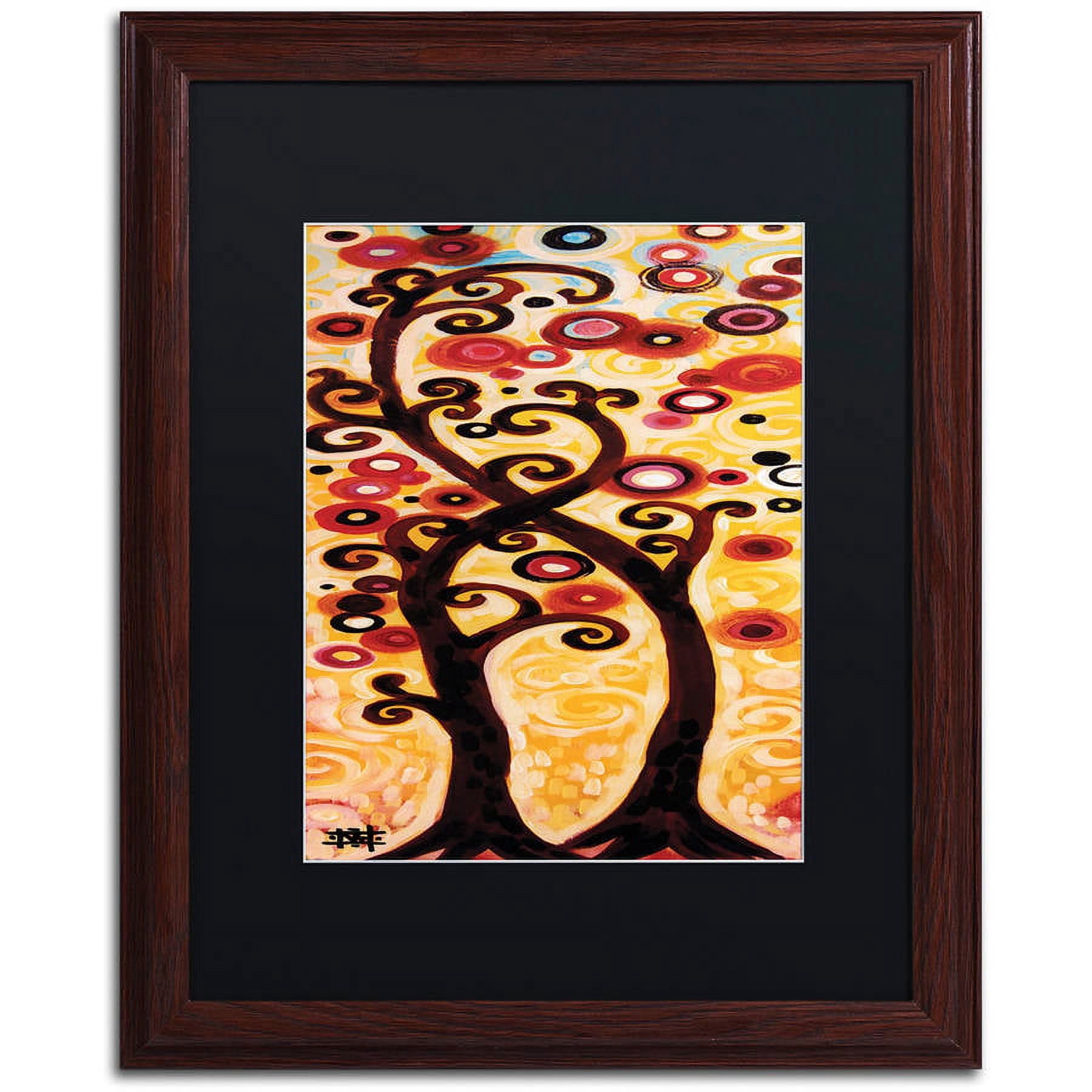Trademark Fine Art "12" Canvas Art by Natasha Wescoat, Black Matte, Wood Frame