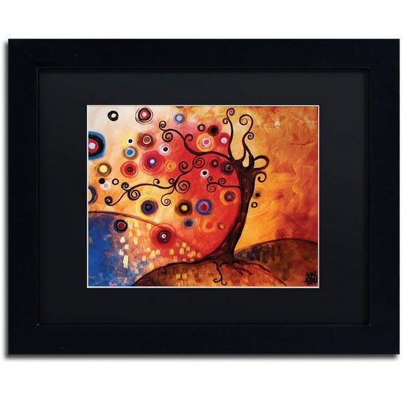 Trademark Fine Art "13" Canvas Art by Natasha Wescoat, Black Matte, Black Frame