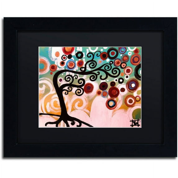 Trademark Fine Art "138" Canvas Art by Natasha Wescoat, Black Matte, Black Frame