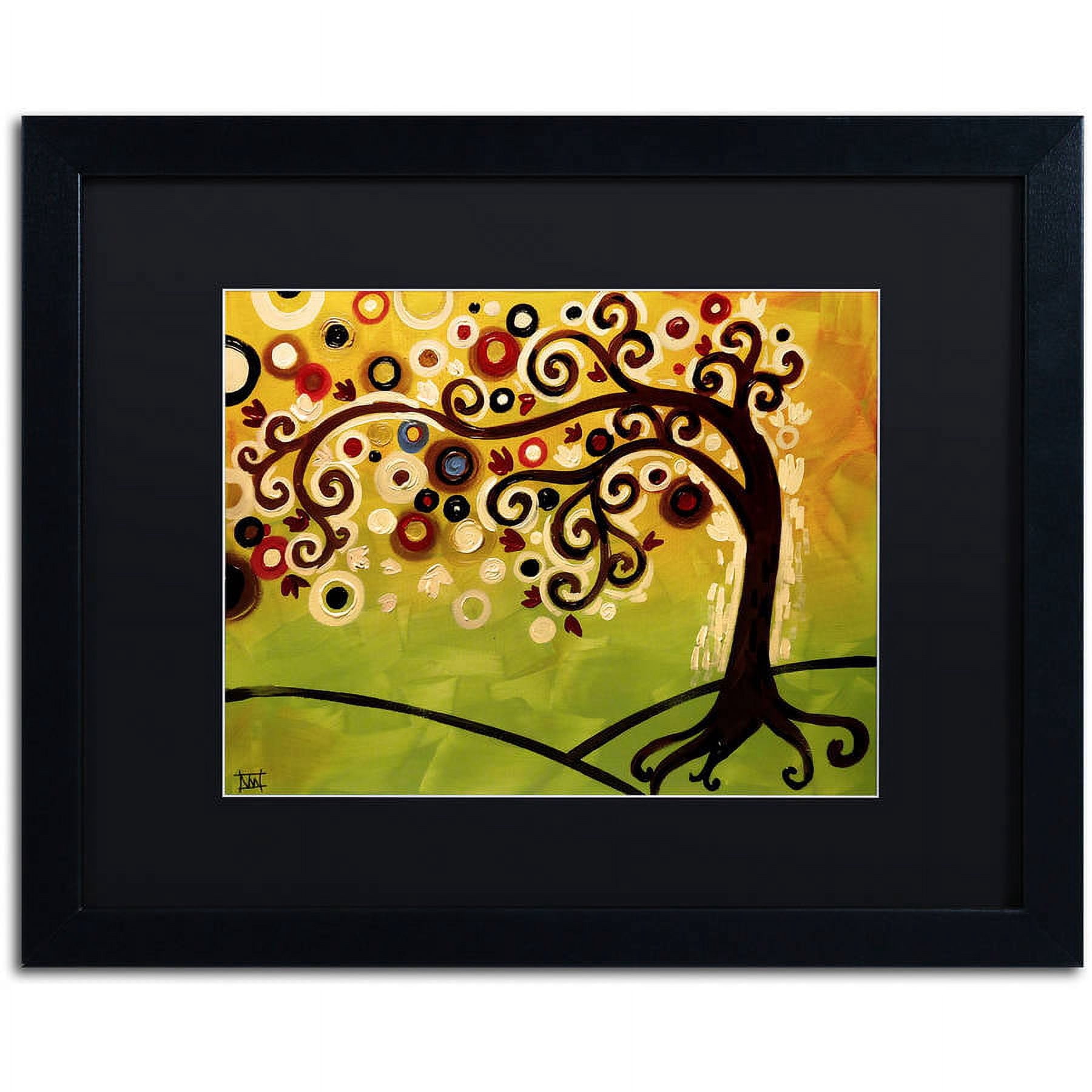 Trademark Fine Art "143" Canvas Art by Natasha Wescoat, Black Matte, Black Frame