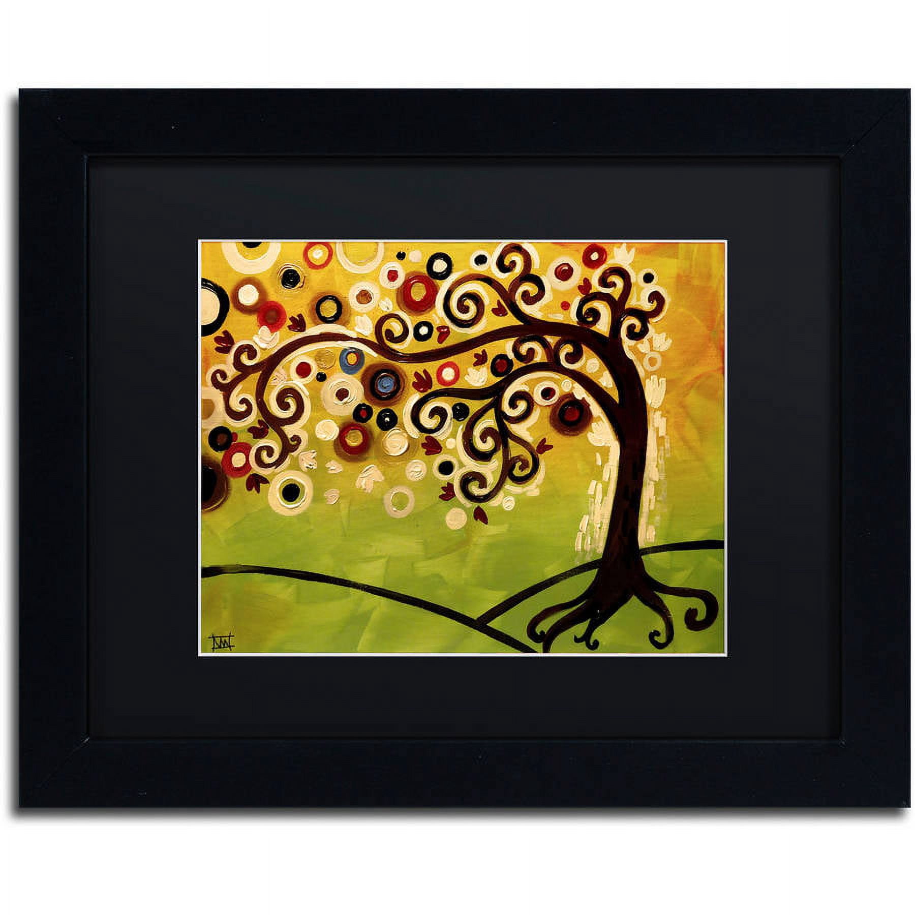 Trademark Fine Art "143" Canvas Art by Natasha Wescoat, Black Matte, Black Frame