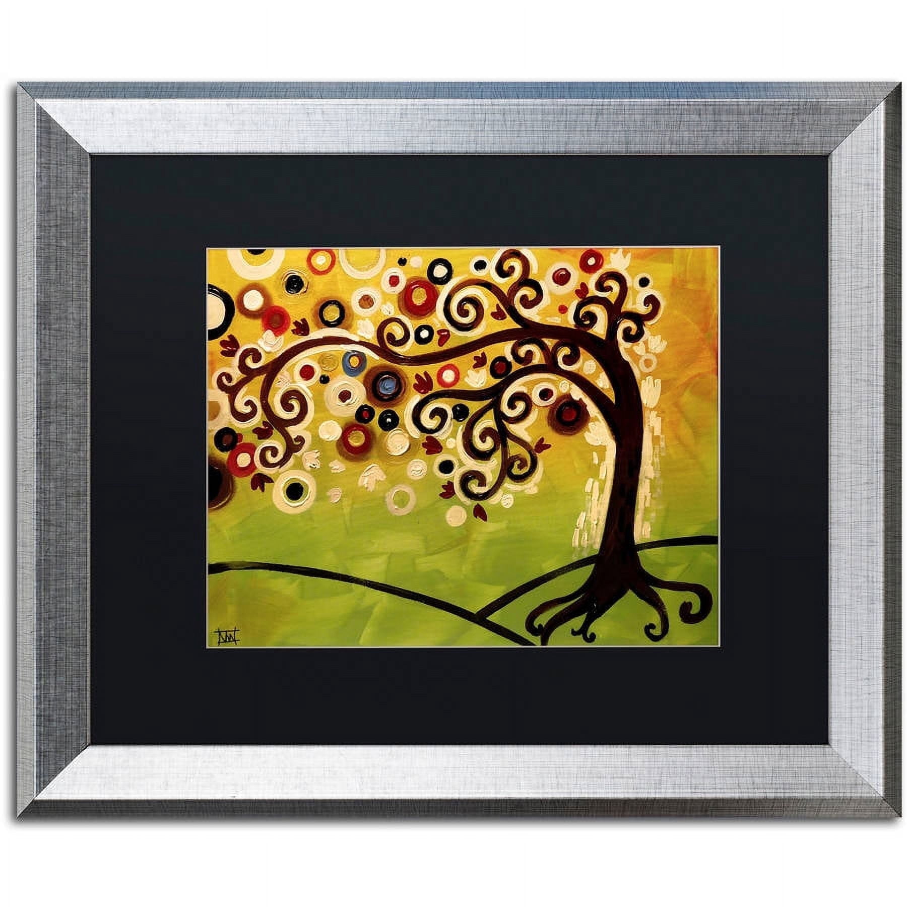 Trademark Fine Art "143" Canvas Art by Natasha Wescoat, Black Matte, Silver Frame