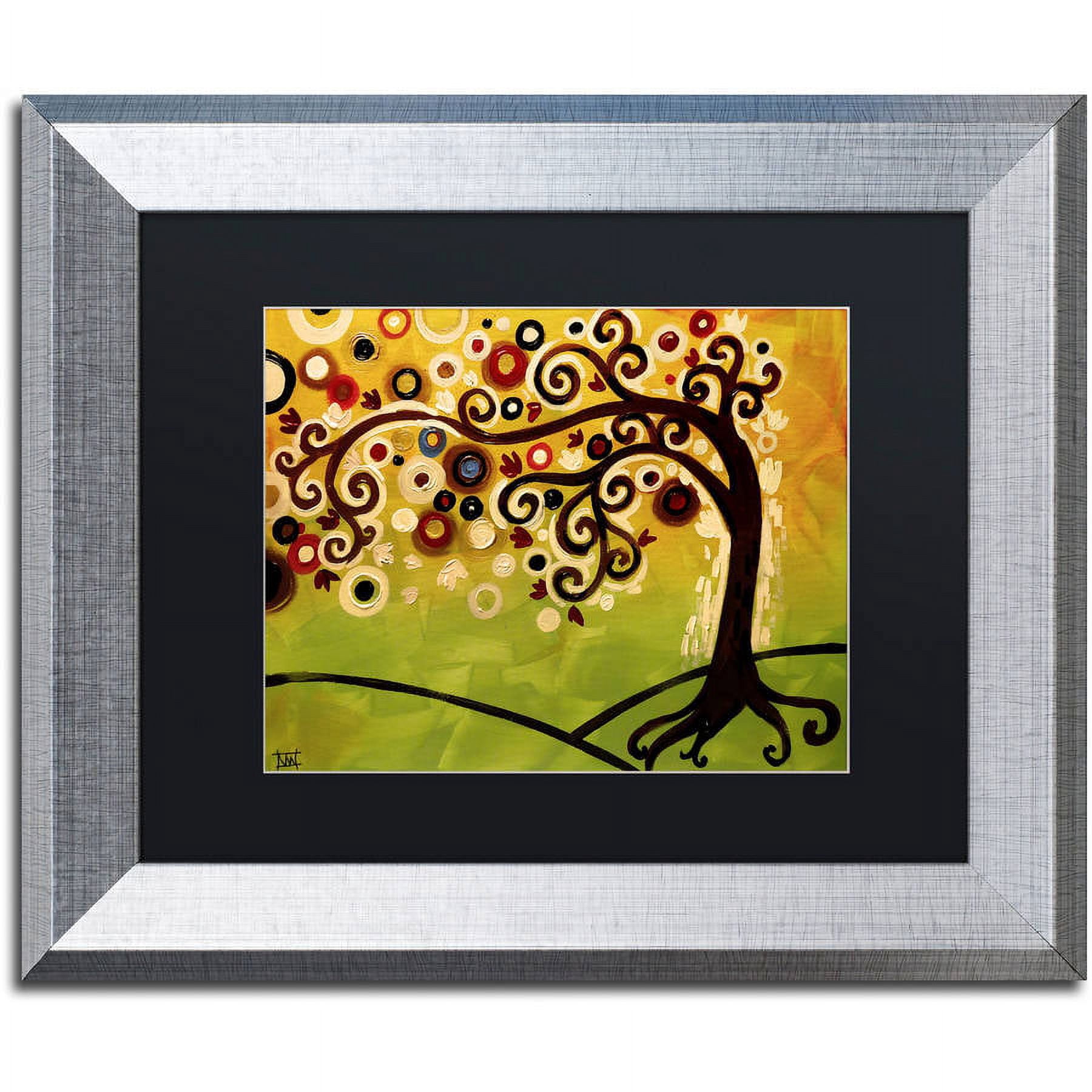 Trademark Fine Art "143" Canvas Art by Natasha Wescoat, Black Matte, Silver Frame