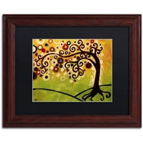 Trademark Fine Art "143" Canvas Art by Natasha Wescoat, Black Matte, Wood Frame