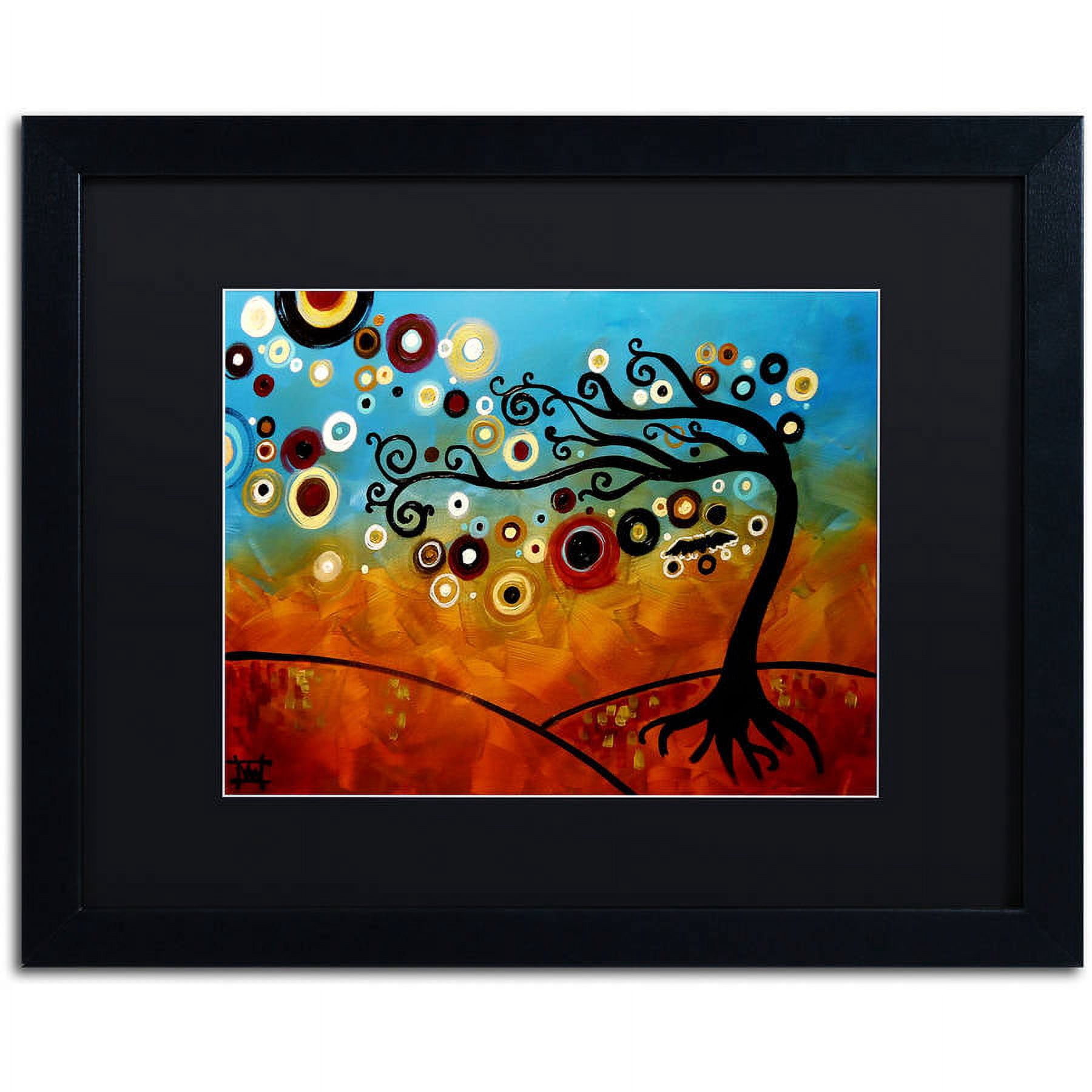 Trademark Fine Art "144" Canvas Art by Natasha Wescoat, Black Matte, Black Frame