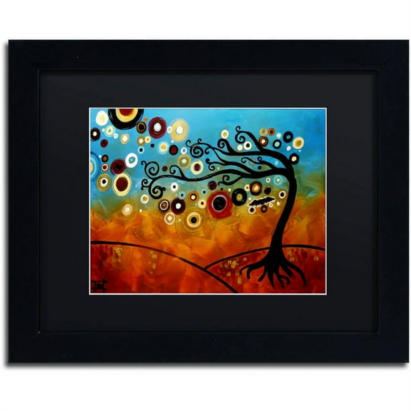 Trademark Fine Art "144" Canvas Art by Natasha Wescoat, Black Matte, Black Frame