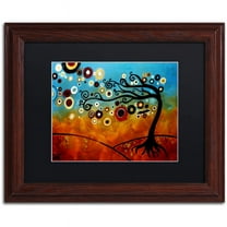 Trademark Fine Art "144" Canvas Art by Natasha Wescoat, Black Matte, Wood Frame