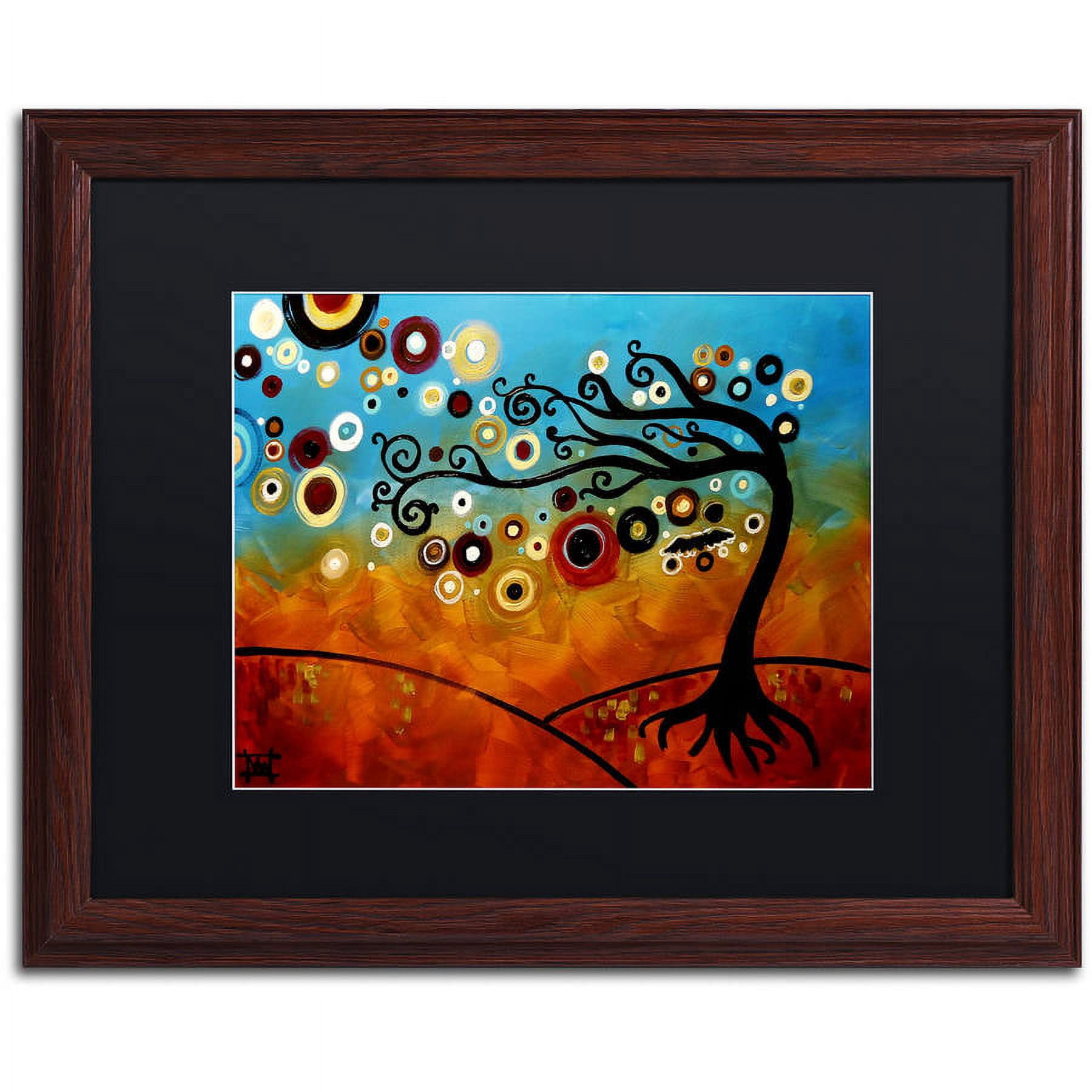 Trademark Fine Art "144" Canvas Art by Natasha Wescoat, Black Matte, Wood Frame
