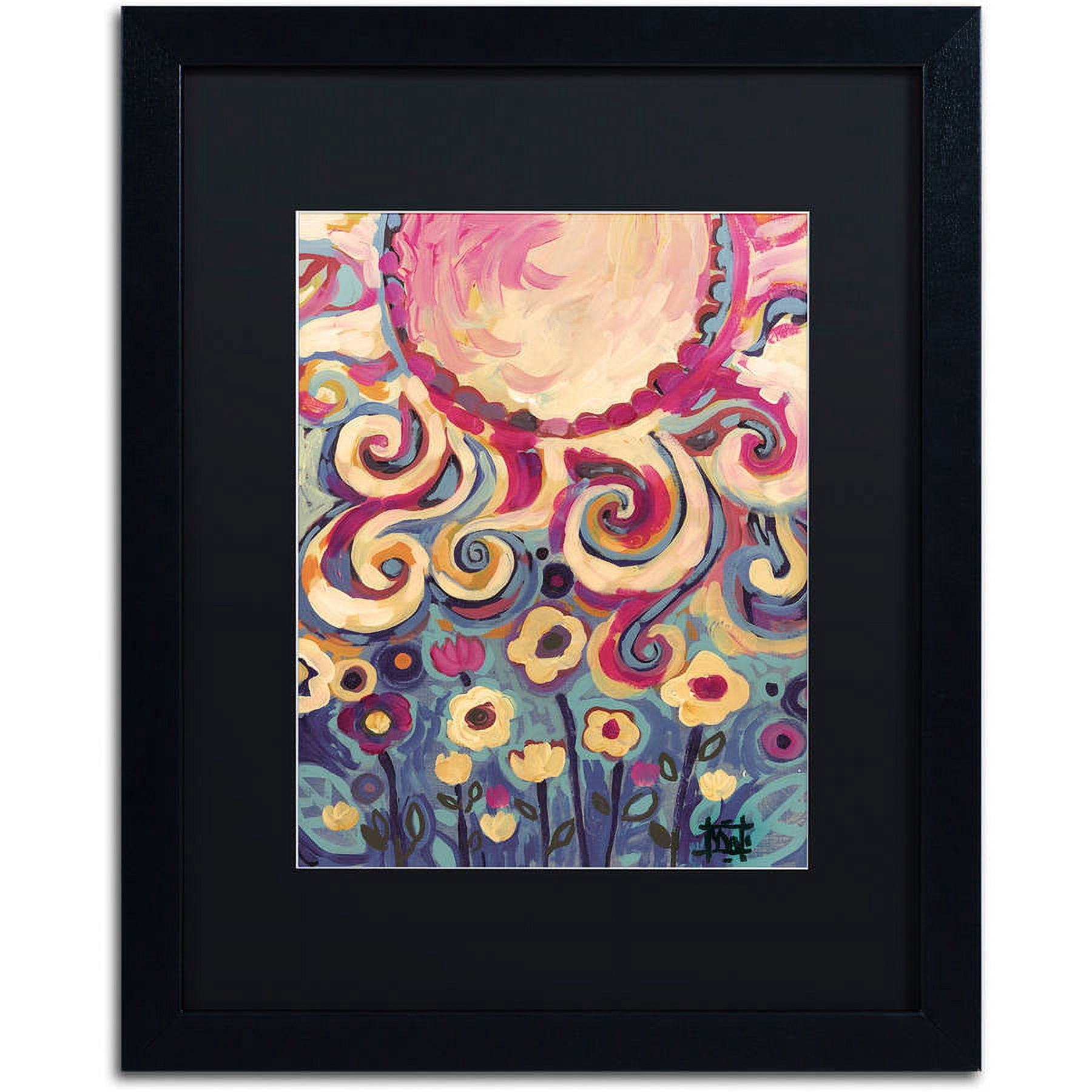 Trademark Fine Art "148" Canvas Art by Natasha Wescoat, Black Matte, Black Frame