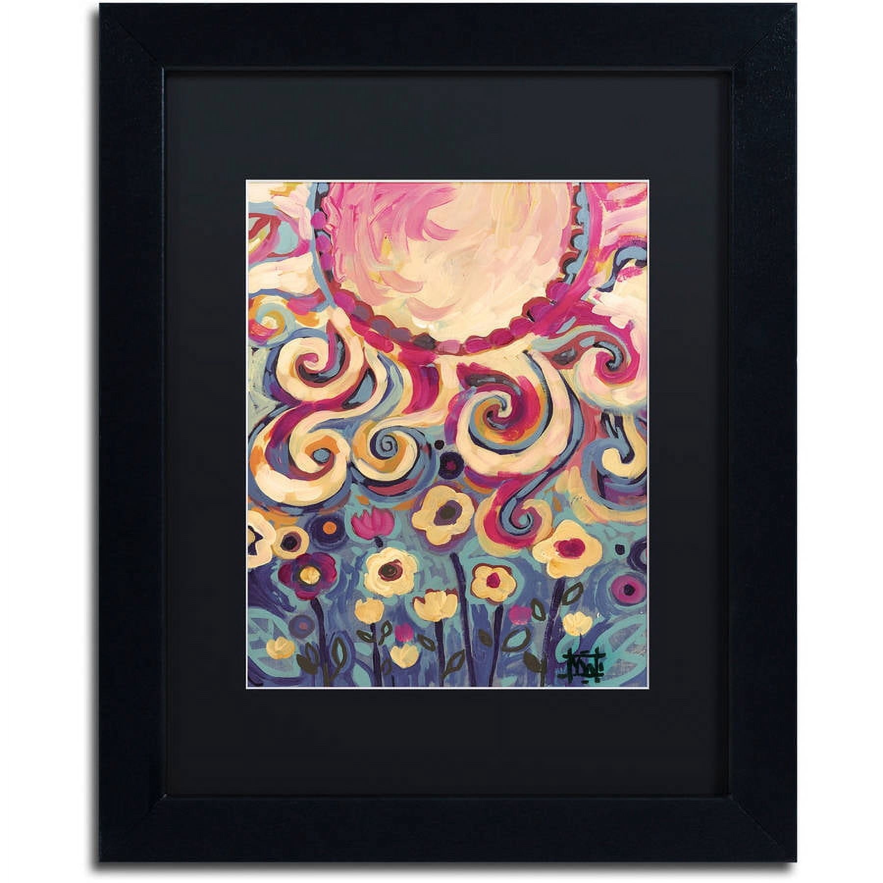 Trademark Fine Art "148" Canvas Art by Natasha Wescoat, Black Matte, Black Frame