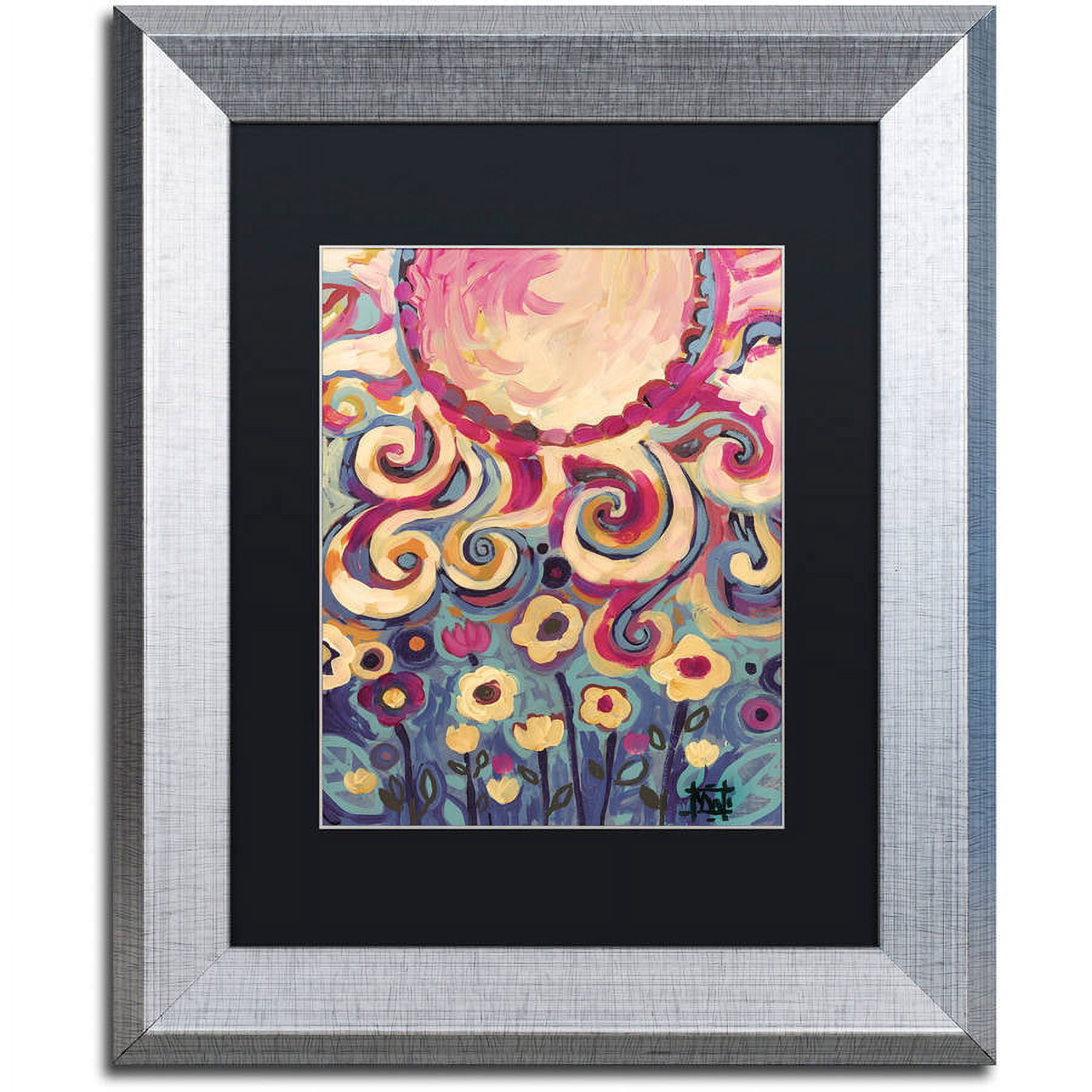 Trademark Fine Art "148" Canvas Art by Natasha Wescoat, Black Matte, Silver Frame