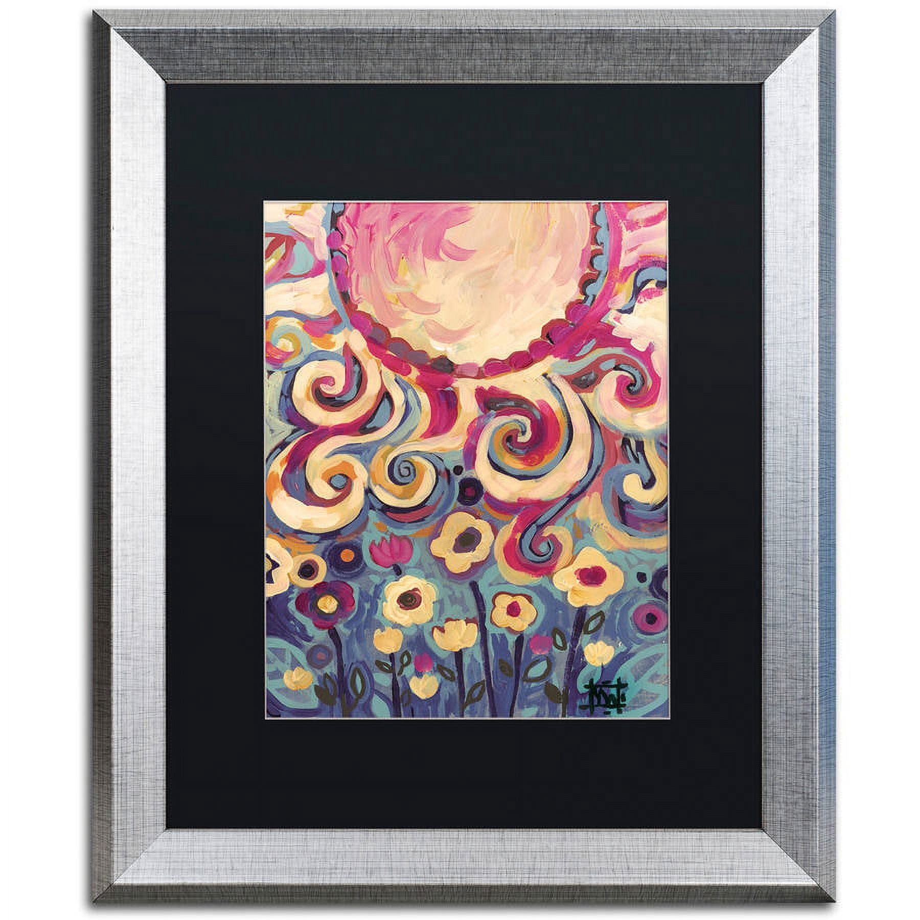 Trademark Fine Art "148" Canvas Art by Natasha Wescoat, Black Matte, Silver Frame